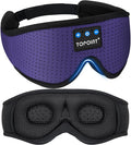 Sleep Mask with Headphones Bluetooth 5.4, TOPOINT 3D Eye Mask Blackout Breath by TOPOINT