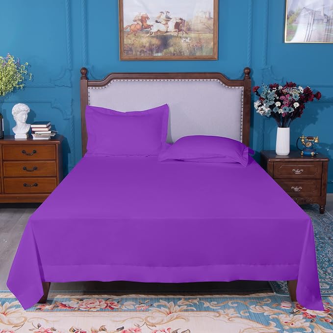 NTBAY California King Flat Sheet Only - Image 4