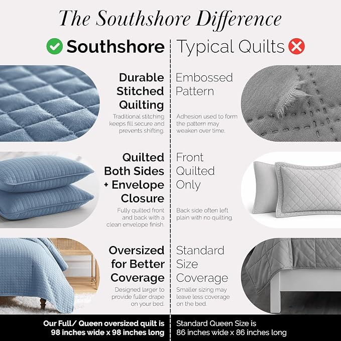 Southshore Fine Living, Inc. Queen Quilt Bedding Set, Summer Comforter Quilts - Image 4