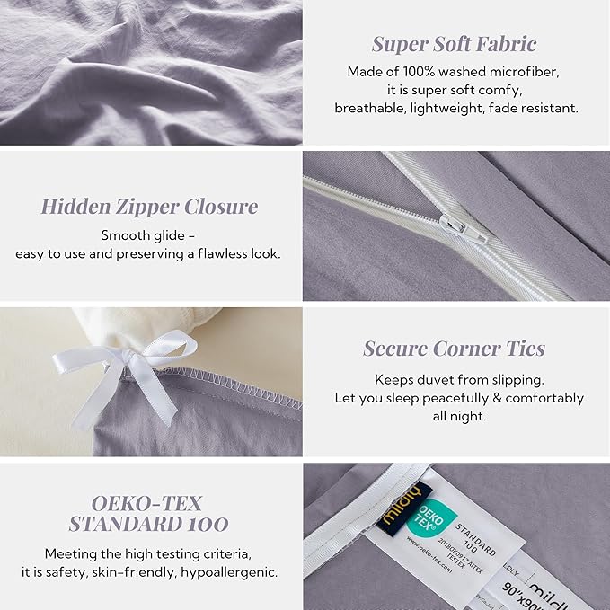 MILDLY Super Soft Duvet Cover 2pcs - Image 5
