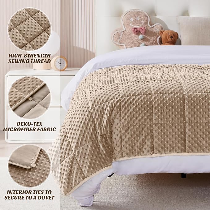 anfie Weighted Blanket Kids Weighted Blanket Cooling Blanket - Image 5