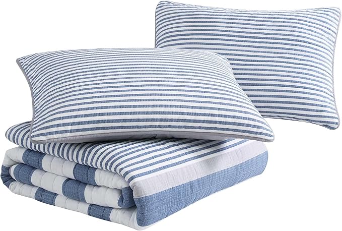 Nautica - Queen Quilt Set, Reversible Cotton Bedding - Image 4