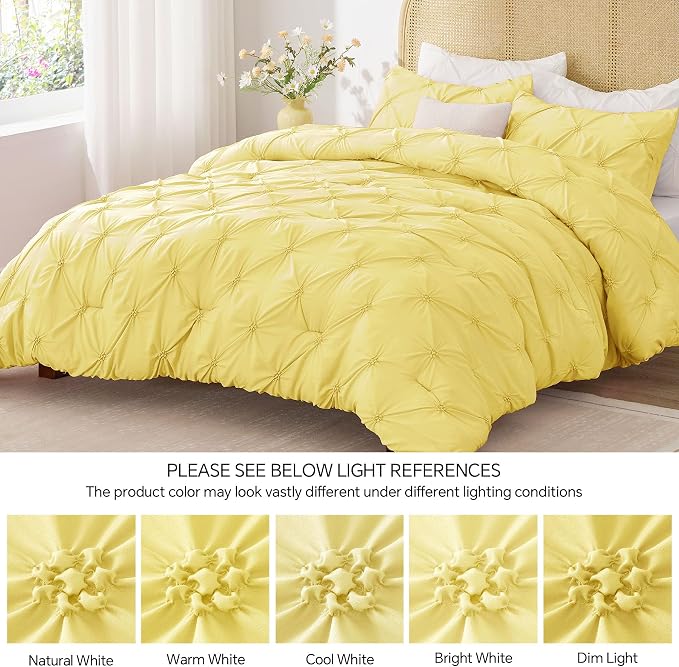 BEDELITE Light Yellow Twin Comforter Set - Image 7
