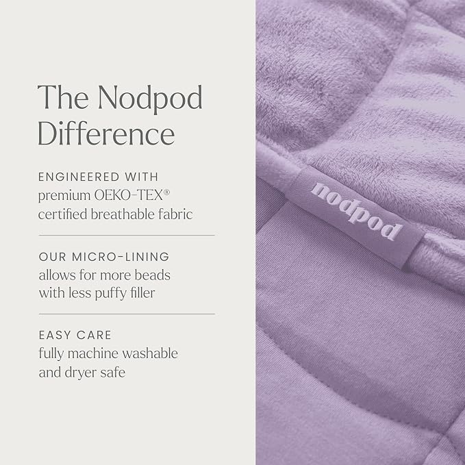 nodpod Body 6.5lb Patented Compact Weighted Blanket I Perfect - Image 6