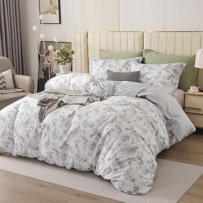 OAITE Duvet Cover Set, 100% Cotton Comforter Cover - Image 3