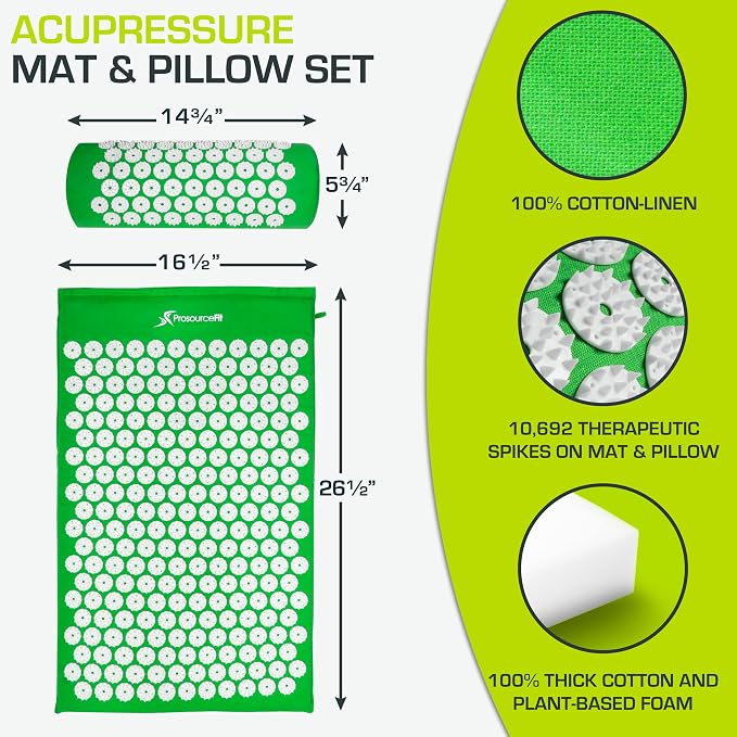 ProsourceFit Acupressure Mat and Pillow Set - Image 2