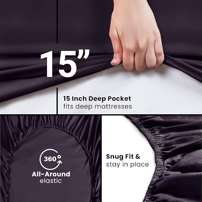 Utopia Bedding Queen Fitted Sheet - Image 3