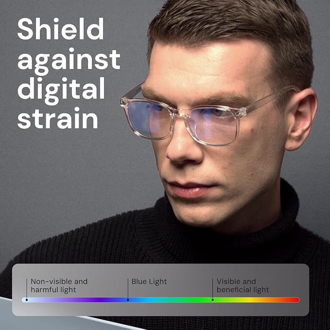 Gaoye Gray Blue Light Glasses for Computer & Gaming - Image 5