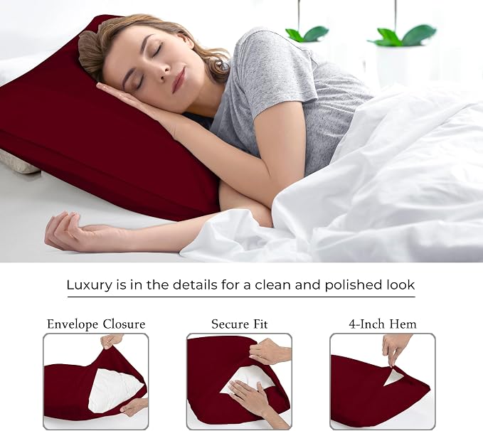 Royale Linens Standard Pillowcase Set of 2 - Image 7