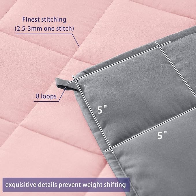 King Size Weighted Blanket for Adults Cooling Heavy Blanket for Sleeping - Image 6