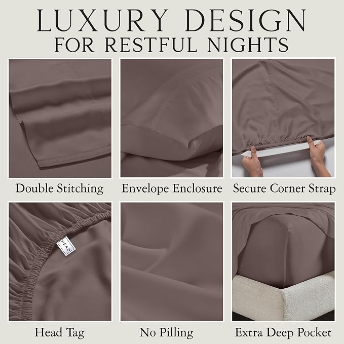 Karissa Mae Cooling Bamboo Viscose Standard Size Pillowcase Set | 100% - Image 3
