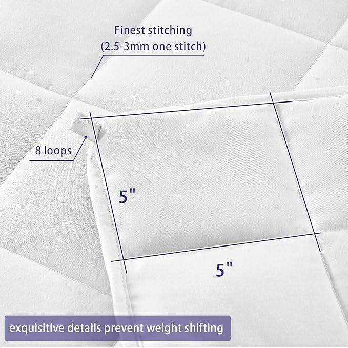 yescool Weighted Blanket for Adults Cooling Heavy Blanket for Sleeping Perfect - Image 4