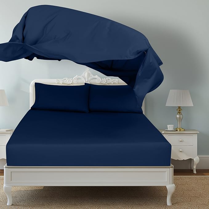 Royale Linens 2 Pack Bulk Flat Sheet Set - Image 2