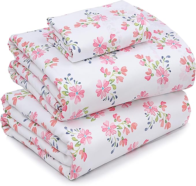 RUVANTI 100% Cotton Sheets – Twin XL Size Percale Bedding, Cooling & Breathable by Ruvanti