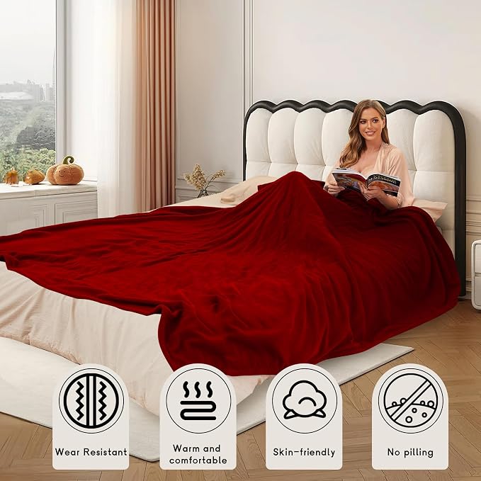 Heated Blanket Electric Blanket Full Size 72''x84'' - Image 5