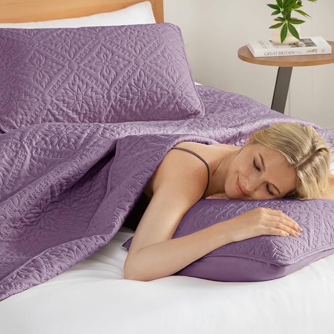 Exclusivo Mezcla Queen Quilt Bedding Set, Lightweight Soft Bedspreads Coverlets - Image 4