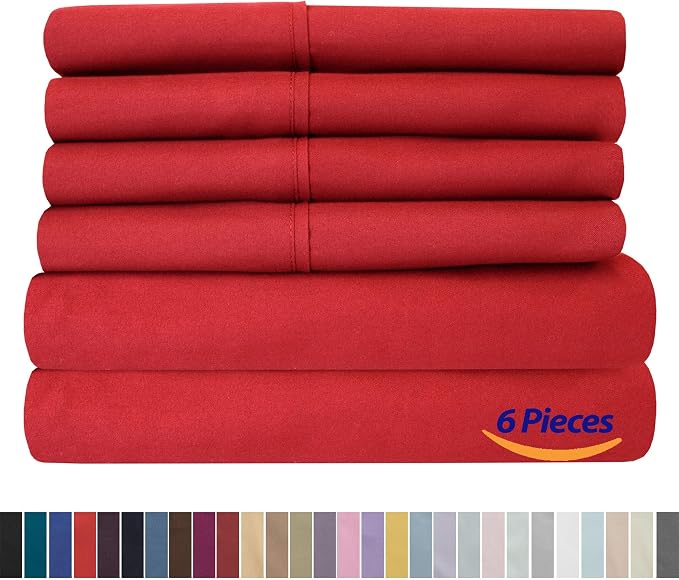Sweet Home Collection 6 Piece 1500 Supreme Collection Brushed Microfiber Deep - Image 6
