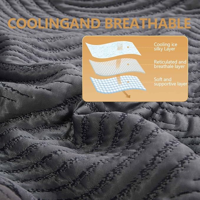 King Size Pillows Set of 2 Cooling Memory Foam Pillows - Image 6