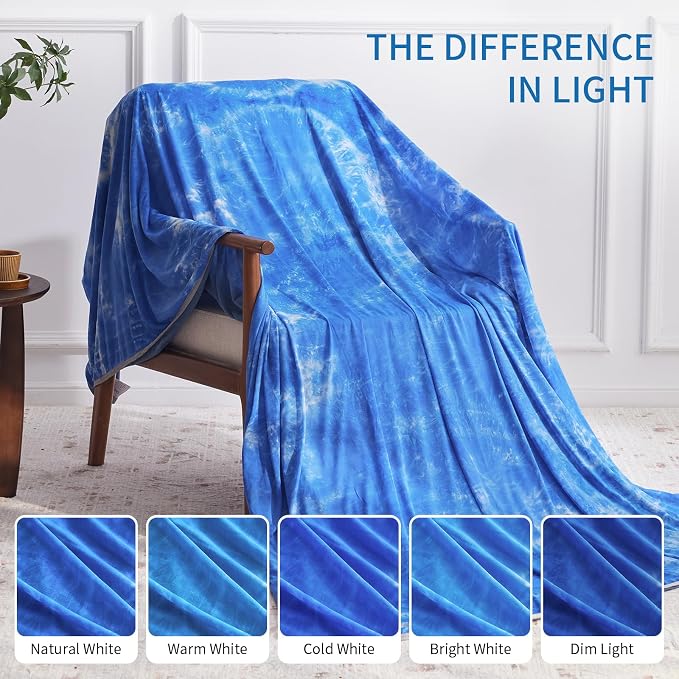 Guohaoi Cooling Throw Blanket for Hot Sleepers, Decortive Tie Dye, Arc-Chill - Image 6