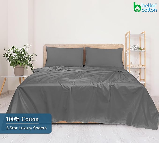 Royale Linen 400 Thread Count 100% American Grown Cotton Flat Sheet - Image 6
