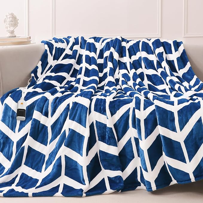 VENTIMI Electric Blanket Heated Throw, Fast Heating Blankets by VENTIMI