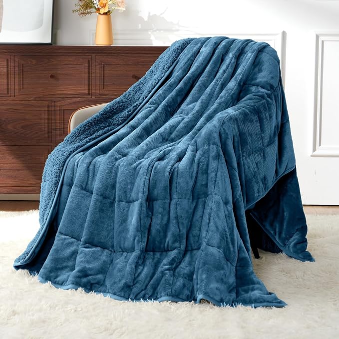 Uttermara Sherpa Fleece Weighted Blanket 15 lbs by Uttermara