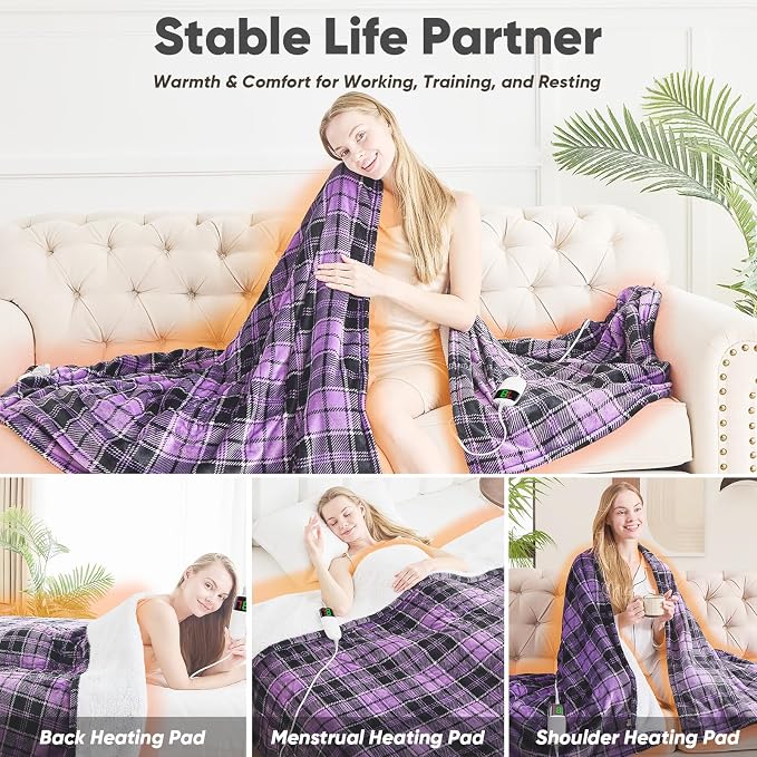 OCTROT Heated Blanket Electric, Twin Size 62X84, Heating Blanket - Image 4