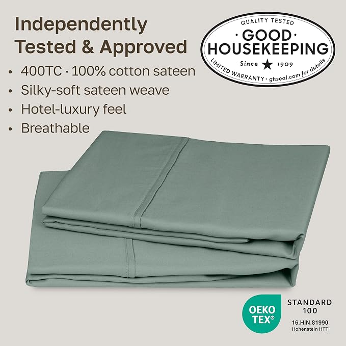 California Design Den Standard Queen Size Pillowcase Set - Image 2