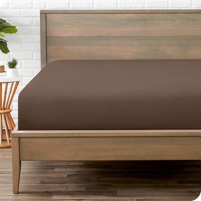 Bare Home Fitted Bottom Sheet Queen Size by BareHome