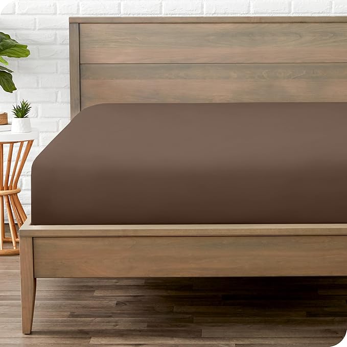 Bare Home Fitted Bottom Sheet Full XL Size by BareHome