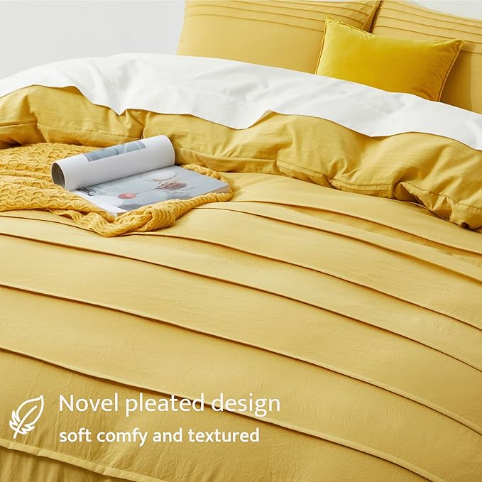 Oli Anderson Mist Yellow Duvet Cover Queen Size - Image 3