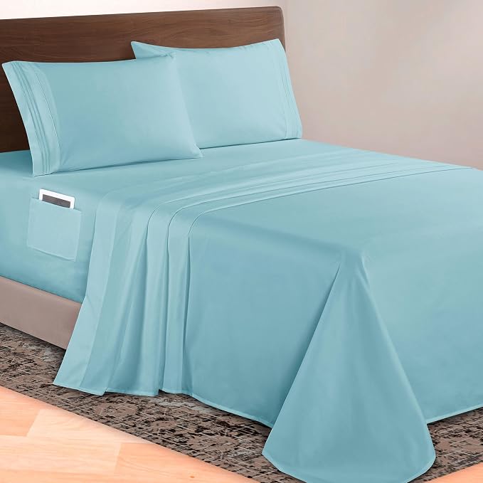 Elegant Comfort Luxurious 1500 Premium Hotel Quality Microfiber 4-Piece Sheet by ELEGANTCOMFORT
