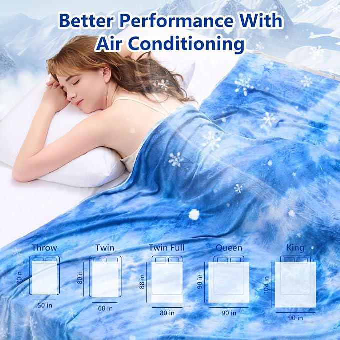 Topcee Cooling Throw Blanket for Hot Sleepers, Arc-Chill Q-Max >0.5 Cool Fiber - Image 7