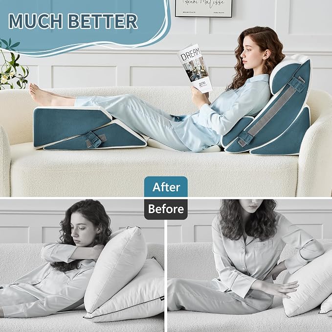Yojoker 9PCS Orthopedic Bed Wedge Pillow Set - Image 9