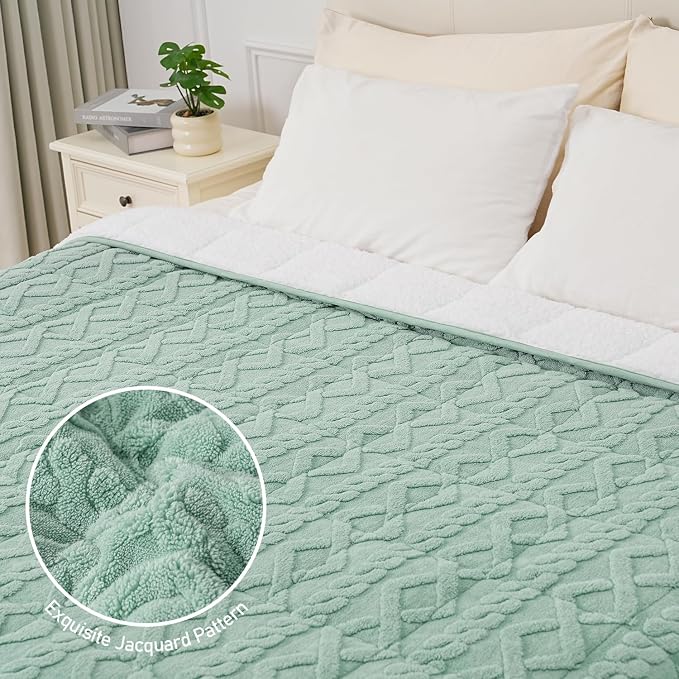 Wemore Weighted Blanket for Adults Twin Size 15 lbs, Dual Sided Soft Fuzzy - Image 5