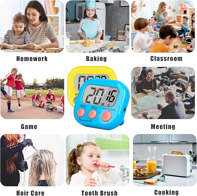 ZILLEEN Classroom Timer for Kids Teachers 2 Pack Digital Timers - Image 5