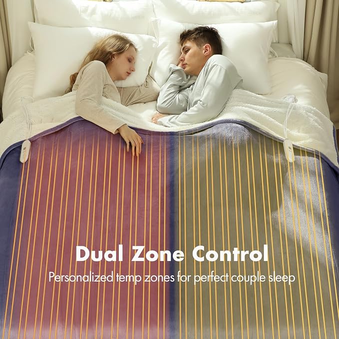 Heated Blanket Queen Size 84" x 90" - Image 2