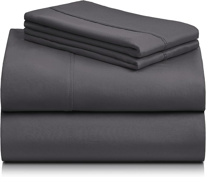 LuxClub 4 PC California King Size Sheet Set Sheets Deep Pockets 18" Wrinkle - Image 9