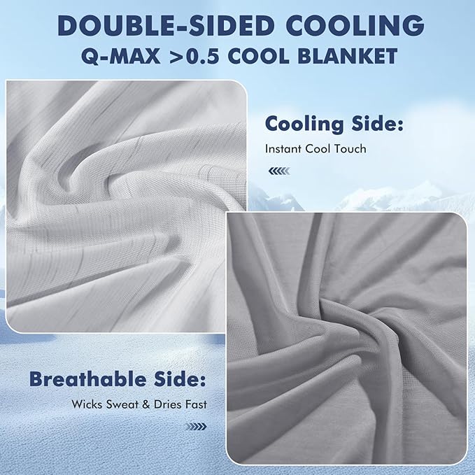 Elegear Cooling Blanket for Hot Sleepers, Double-Sided Arc-Chill® 3.0 Cooling - Image 4