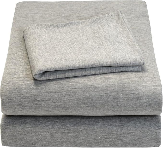 Knit Jersey 100% Cotton 2 Full XL Fitted Bed Sheets T-Shirt Comfy, Ultra Soft - Image 5