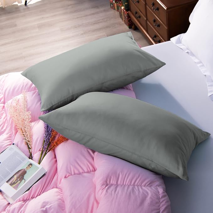 NTBAY Egyptian Cotton Queen Pillowcases - Image 2