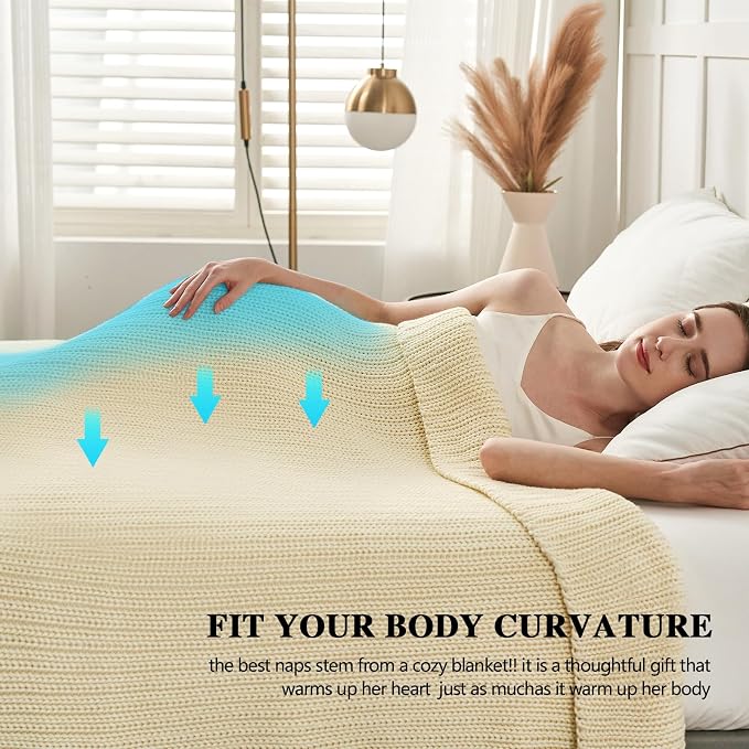 L'AGRATY Knitted Weighted Blanket - Image 6