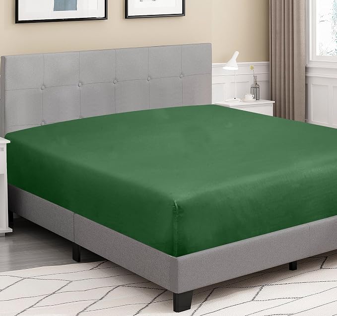 ROYALE LINENS 300 Thread Count 100% Long Staple Combed Cotton Fitted Sheet Twin - Image 3