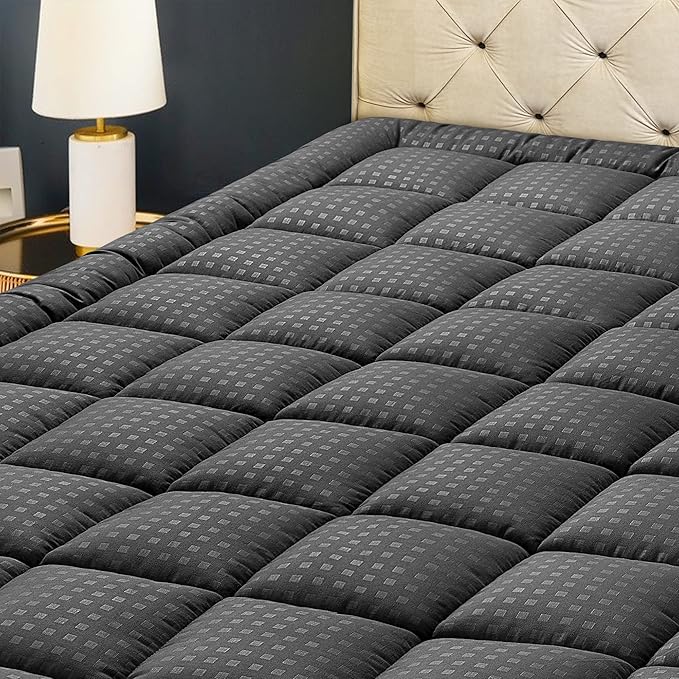 HYLEORY Full Mattress Pad Quilted Fitted Mattress Protector Cooling Pillow Top by HYLEORY-YourBeddingExpert