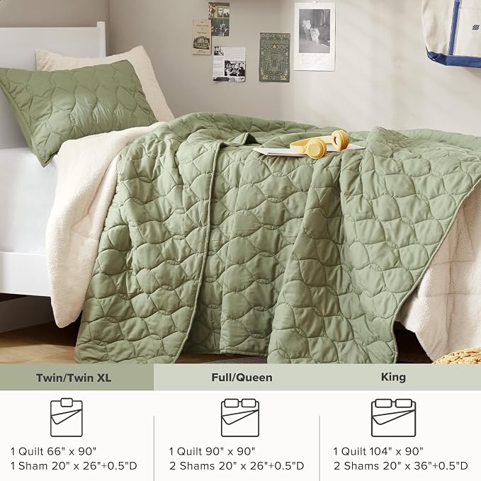 Comfort Spaces Twin Quilt Set Modern Reversible Ogee Coverlet Twin Bedding Set - Image 7