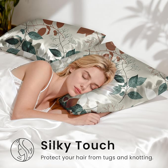 EXQ Home Satin Pillowcase for Hair and Skin Queen - Image 4