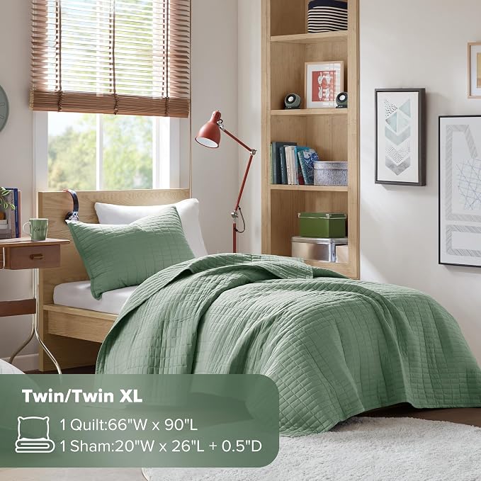 Comfort Spaces Kienna Quilt Set- Double Sided Stitching Design Summer Blanket - Image 7
