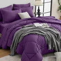 HEVUMYI Grape Purple California King Comforter Set by HEVUMYI