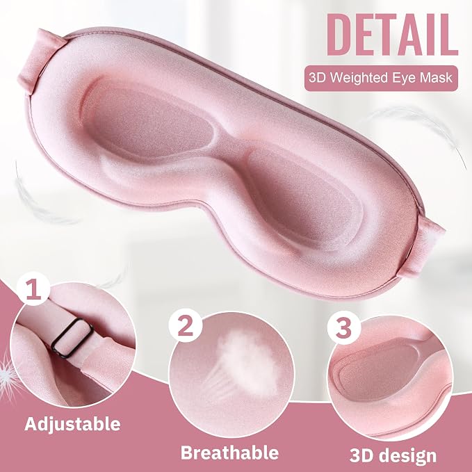 Sleep Mask, Upgraded 3D Deep Contoured Eye Mask - Image 5