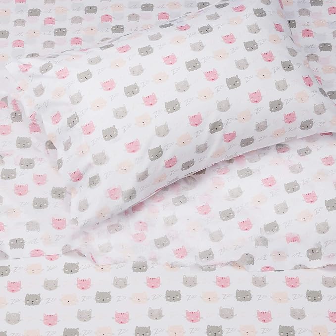 Amazon Basics Kid's Soft, Breathable, Easy-Wash Microfiber 3-Piece Sheet Set - Image 3